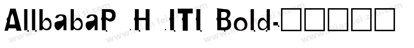 AllbabaPuHuITI Bold字体转换